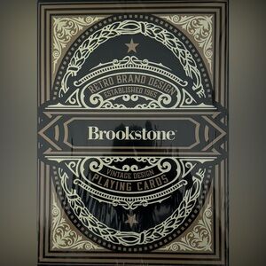 Brookstone Black and Gold Ornate Vintage Playing Cards(Jumbo)